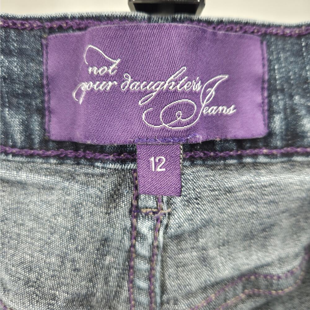 Not Your Daughter’s Jeans NYDJ Lift Tuck Bootcut Jeans Women Size 12 Dark Wash - Picture 4 of 11